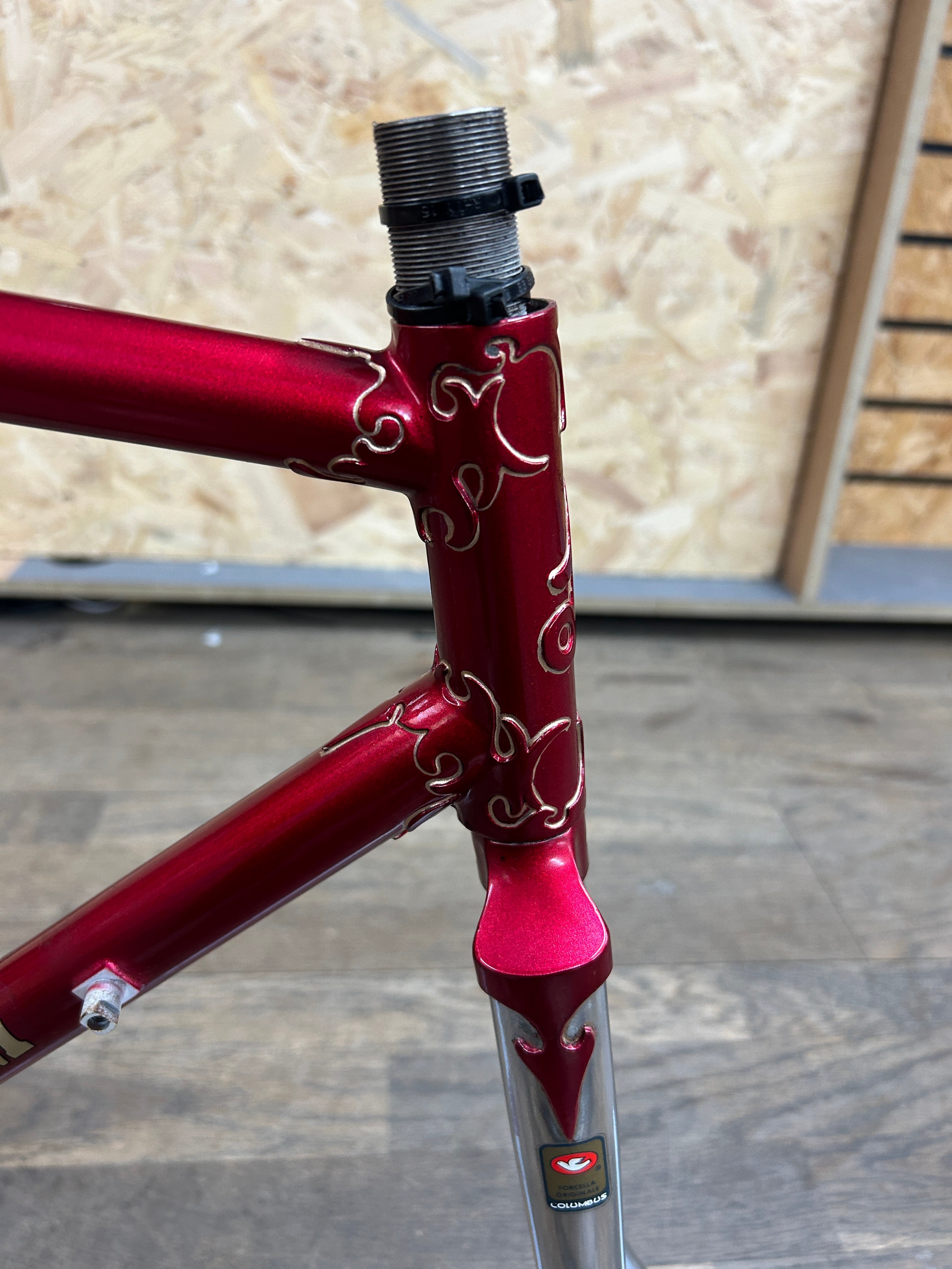 Cottingham Red Chrome 52cm Columbus Frame Hackney Peddler
