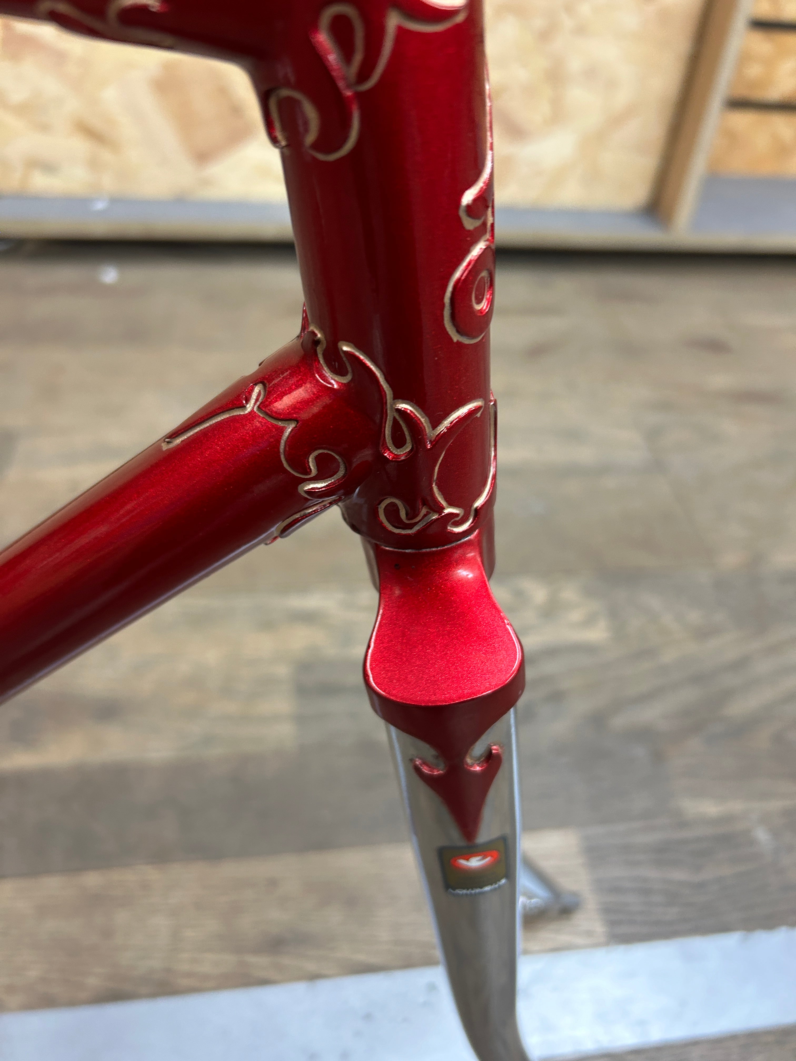 Coltish Frame Cottingham Red Chrome 52cm Columbus Frame – Hackney Peddler