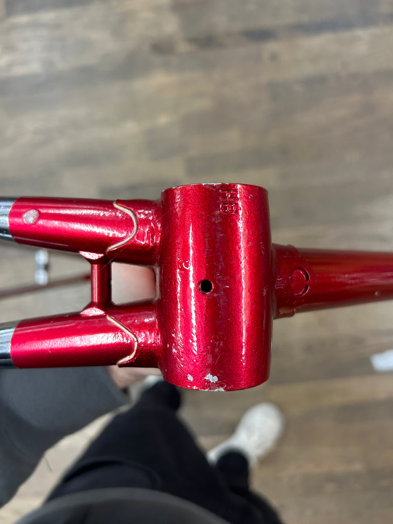 Cottingham Red Chrome 52cm Columbus Frame – Hackney Peddler