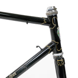 Carlton black head tube and lug lining