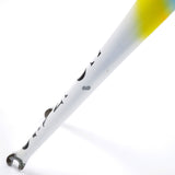A Colnago Mapei Team frame, in blue and white, close up shot of a mark on the forks