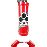 Colnago Super red and white frame head tube