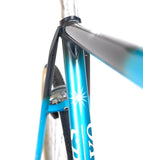Sportivo mint black 54cm bike top tube and seat post close up