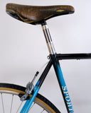 Sportivo mint black 54cm bike seat clamp, seatpost and saddle close up