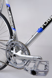 Flanders white 54cm bike crankset and pedal