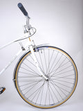 Front half of bike closeup.