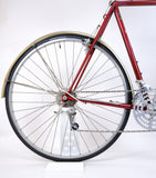 Raleigh Royal Red 58cm rear whele, cassette and derailleur.