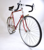 Raleigh Royal Red 58cm driveside side profile.