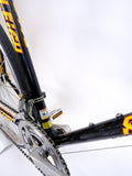Raleigh Team Banana 62cm seat tube and crank closeup.