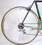 Basso Loto Green 52cm rear wheel and cassette.