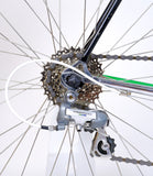 Basso Loto Green 52cm rear cassette and derailleur closeup.