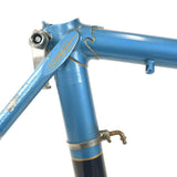 Hobbs Riband frame in blue seat clamp and lug lining