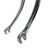 Mercian orange frame fork drop outs