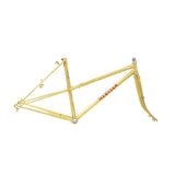 Mercian step through gold from the drive side