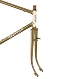 Mercian Touring Frame | Green with Barber Pole 55cm