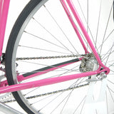 Pink Diamant bicycle's rear wheel