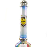 Somec white rainbow head tube decal