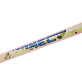 Somec white rainbow frame down tube "Somec" decal