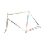 Somec white rainbow frame non-drive side